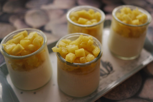 panna cotta ananas coco - votre dieteticienne - valerie coureau